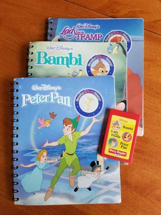Story Reader: Disney Lady And The Tramp,  Peter Pan,  Bambi 3 Books/cartridge