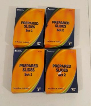 4 Boxes Of Prepared Slides From Learning Resources A