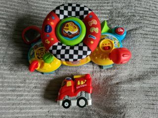 Toot - Toot Drivers Baby Driver And Fire Engine V - Tech Baby Boy Girl Bundle Toys