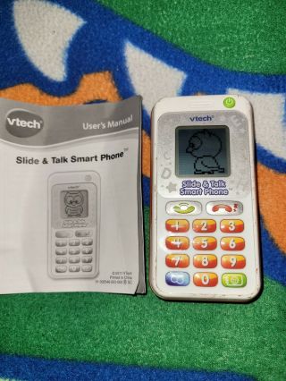 Vtech Slide And Talk Kids Smart Phone Keyboard Slide Out Led Screen.