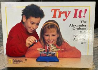 National Geographic Science Activity Kit Alexander Graham Bell W Experiment Book