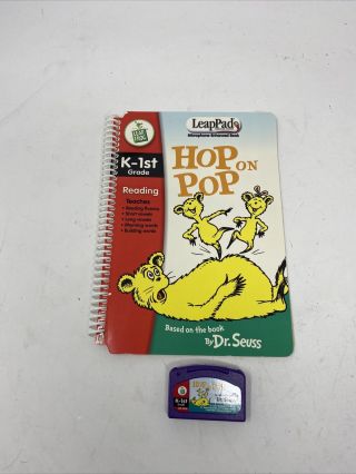 Leappad Learning System Hop On Pop Dr Suess K - 1st Interactive Book & Cartridge