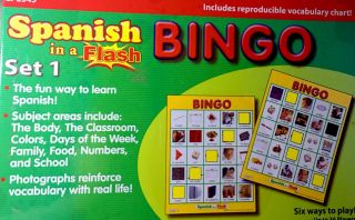 Teacher Created Resources Spanish In A Flash Bingo Set 1 Box Ep2345