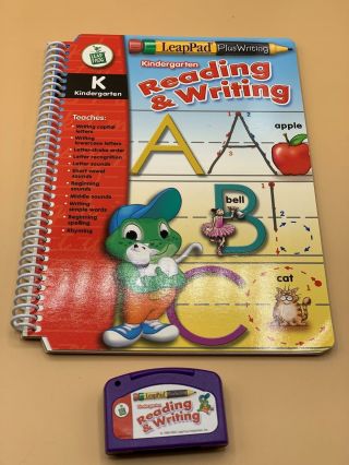 Leap Frog Leap Pad Plus Writing Kindergarten Reading & Writing Book & Cartridge