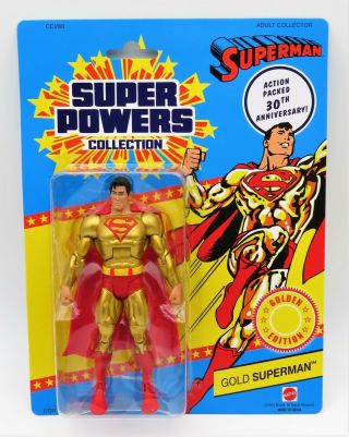 Dc Universe Classics Powers 6 " Gold Superman 30th Anniversary Edition