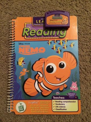Leapfrog Leappad Disney Pixar Finding Nemo Cartridge And Book,