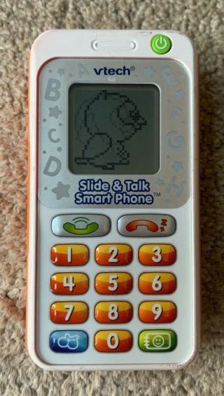 Vtech Slide & Talk Smart Phone Vt12102 Pre - Owned Learning Phone Toy