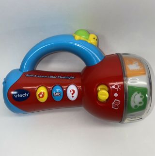 Vtech Spin & Learn Color Projecting Flashlight Animal Lights & Sounds 12,  Mo.