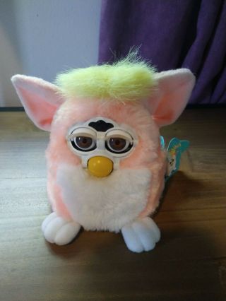 1999 Furby Babies Baby " Peachy " Pink,  Yellow,  White,  -