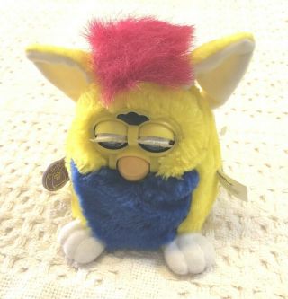 Furby Babies Yellow With Blue Eyes 1999 Tiger Electronics Great