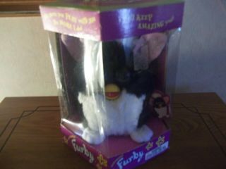 Furby Black And White Tiger Electronics 1998 Model 70 - 800