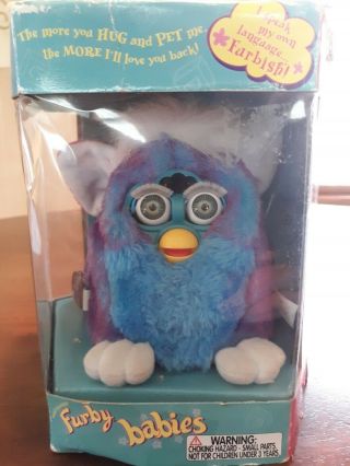 Tiger 70 - 940 Furby Babies Purple And Blue - Light Use,  Tags Attached