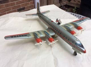 Yonezawa Tin Litho American Airlines DC - 7C Airliner 2