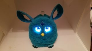 2016 Hasbro Teal Blue Ineractive Furby Connect With Bluetooth And Lcd Eyes