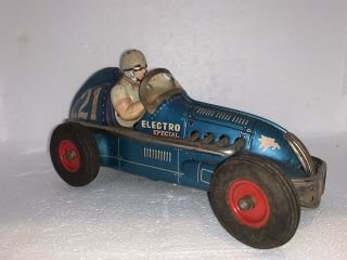Rare Yonezawa ￼electro Special Midget Racer Battery Operated Tin Toy Race Car