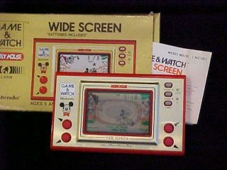Disney Mickey Mouse Nintendo Game & Watch Wide Screen Mc - 25 Game W/ Box