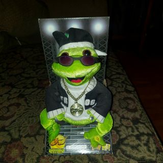 Gemmy Frogz Rock It Rap It Ribbit Hip Hop Frog Plush In Da Club 50 Cent 2005 Y2k