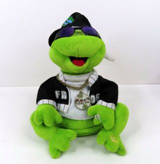 Gemmy Frogz Rock It Rap It Ribbit Hip Hop Frog Plush In Da Club 50 Cent