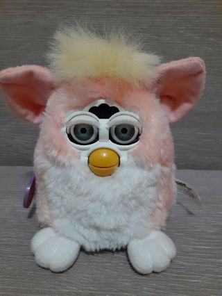 1999 Vintage Baby Furby Tiger 70 - 940 Pink/ Yellow,  Please Read Works/loud Noise