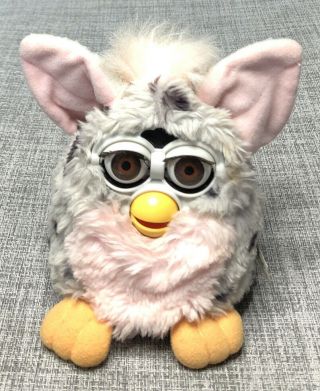 Vintage 1998 Furby Leopard Spotted Model 70 - 800 Brown Eyes Great