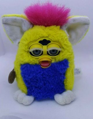 Furby Babies Yellow Blue Hot Pink 1999 Tiger 70 - 940 Primary Great