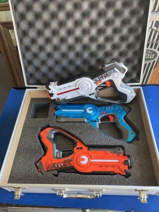 The Adventure Guys Laser Tag Gun Set Of 3 W/case