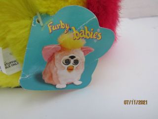 Furby Babies Yellow/Blue/Pink Tiger 70 - 940 - 1999 - 2