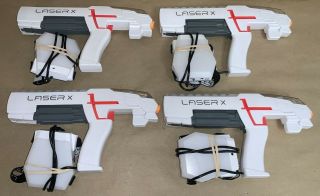 Laser X 4 Player Laser Gaming Set Indoor Outdoor Lazer Tag Guns Bundle
