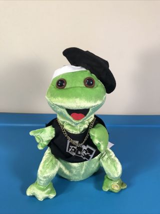 Gemmy Frogz Hip - Hop Green Frog Dance Sing Rock It Rap It Ribbit - See Video