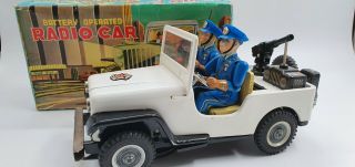 Tin Toy Nomura Police Jeep Box