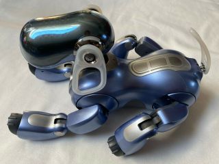 Entertainment Robot Dog Sony AIBO ERS - 7 M3 Custom Color Ice Blue Metallic 4