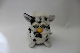 Furby Model 70 - 800 Dalmatian White With Black Spots And Blue Eyes Rare