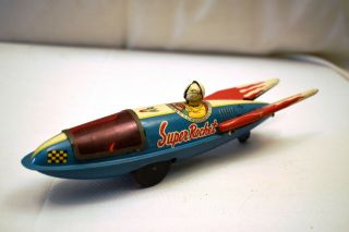 Vintage Tin Toy Rocket By Daiya Made In Japan Friction Collectibles Rare "