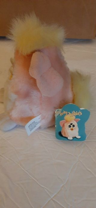Vintage Baby Furbie Tiger 1999 70 - 940 Pink Yellow Hair,  With Tags Great 3