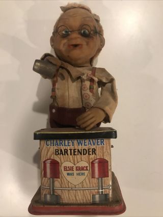 Vintage Battery Operated Charlie Weaver Bartender