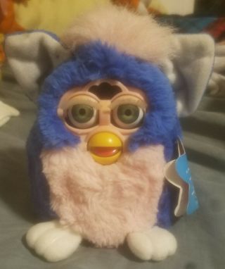 1999 Furby Baby Little Baby Blue (loud Gears)