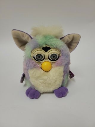 Rare Rainbow Tie Dye Furby 1998 Model 70 - 800,  Tags,  Uncleaned