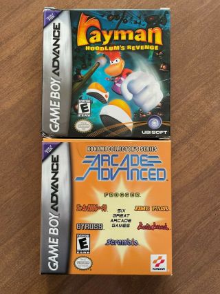 Gameboy Advance Konami Arcade Advanced & Rayman Hoodlum 