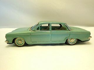 Vintage 1962 Bandai Japan Lt.  Blue Chevrolet Corvair Tin Friction Toy Awesome