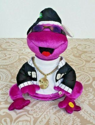 2005 Gemmy Frogz Hip - Hop Dancing Frog 50 Cent In Da Club Birthday Singing Plush