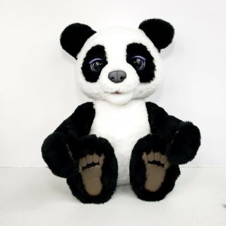 Furreal Plum The Curious Panda Bear Cub Interactive Plush Electronic Toy 15 "