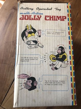 HSIN CHI TOY’S JOLLY CHIMP for DISPLAY Repair or PARTS USA 3