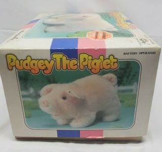 1986 Iwaya Vintage Pudgey The Piglet Walking/Oinking - Great RARE 3