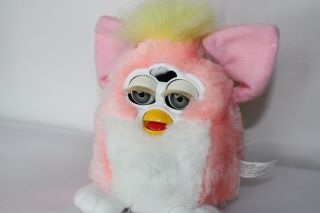 Peachy Pink Furby Baby 1999 Tiger Electronics