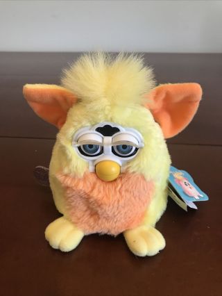 Furby Babies Orange Yellow 1999 With Tags Tiger 1999 70 - 940 3