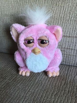 2005 Pink And White Furby Baby Emoto Tronic 59961