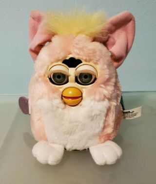 Furby Babies Pink Yellow White 1999 With Tags Tiger 1999 70 - 940