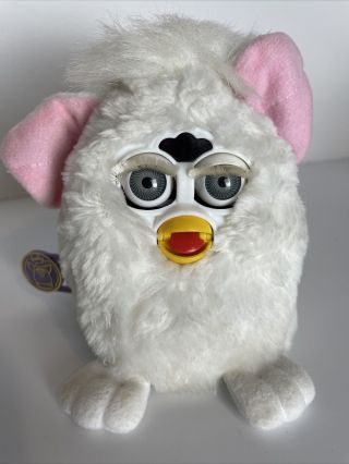 1999 Furby Babies All White - 70 - 940 - & With Tag