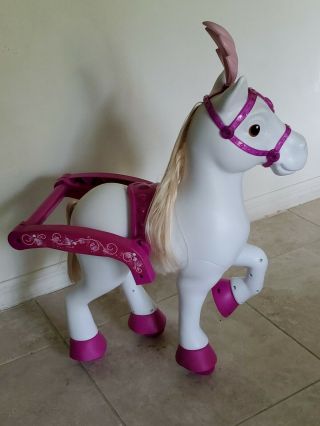 Disney Princess Royal Horse For Carriage Girls 6v Ride - On Toy For Girls By Huffy