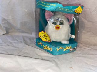 1999 Snowy Furby Baby With Green Eyes; Never Been Opened
